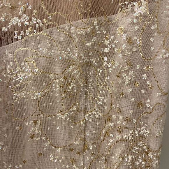 NWT Marchesa Notte Glitters Tulle Ivory Wedding Gown - Picture 10 of 13